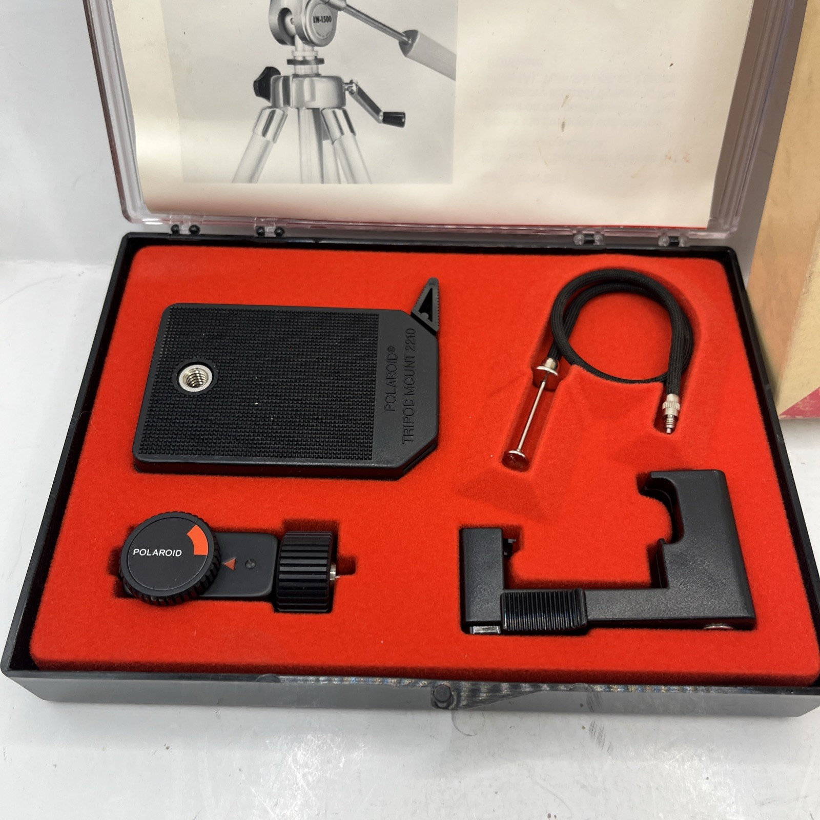 Polaroid Pronto! Accessory Kit #186 new in box self timer, cable release, holder