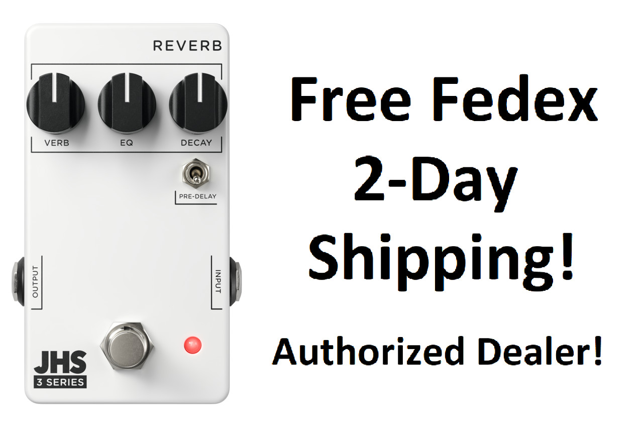 New JHS 3 Series Reverb Guitar Effects Pedal