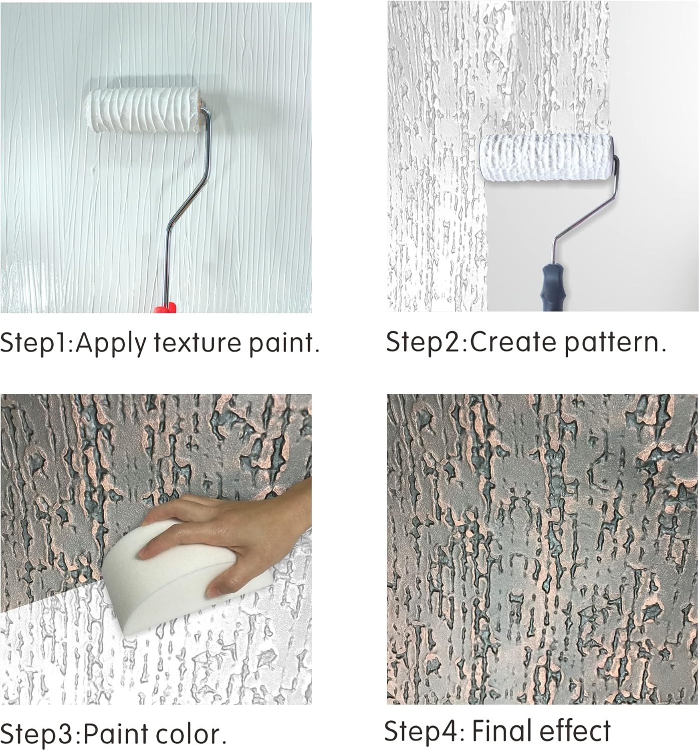 8'' Patterned Paint Roller for Wall Decoration Classic Brick Embossing 2201TS