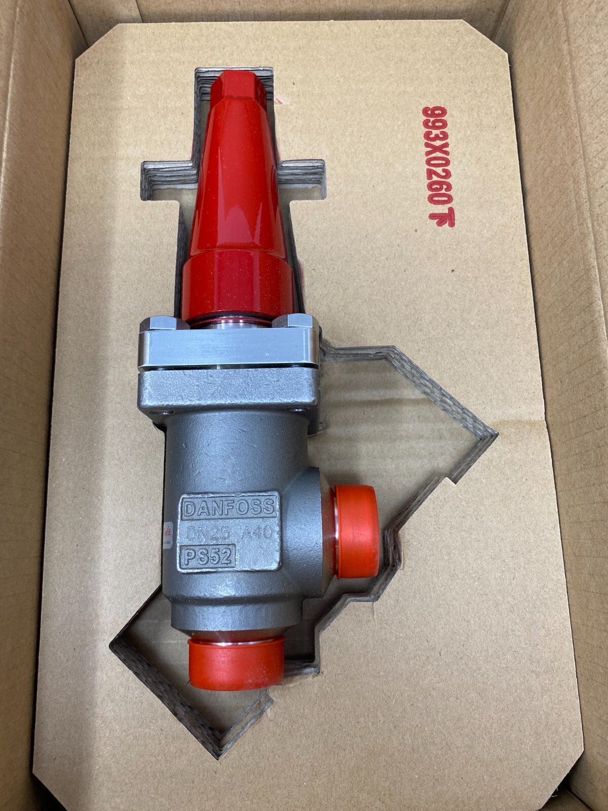 Danfoss 148B6477 Refrigeration Shutoff Valve SVA-S SS 25 A40 1" Butt Weld 52-Bar