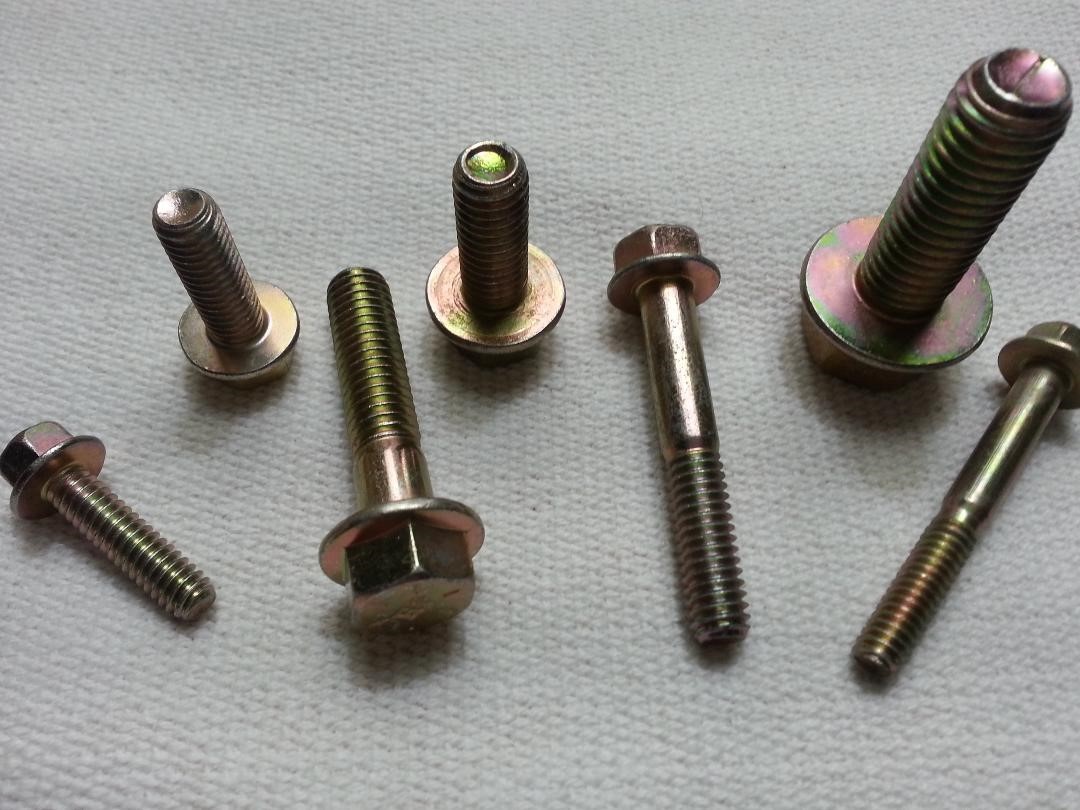 LOT OF 2 - M10-1.25 x 50 MM 10.9 HEX FLANGE BOLT