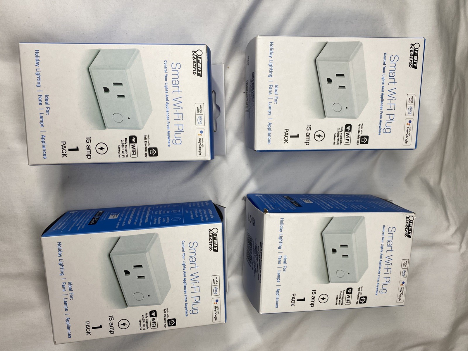 Feit Electric WiFi Work with Alexa and Google Home, App, No hub... Pack Of 4