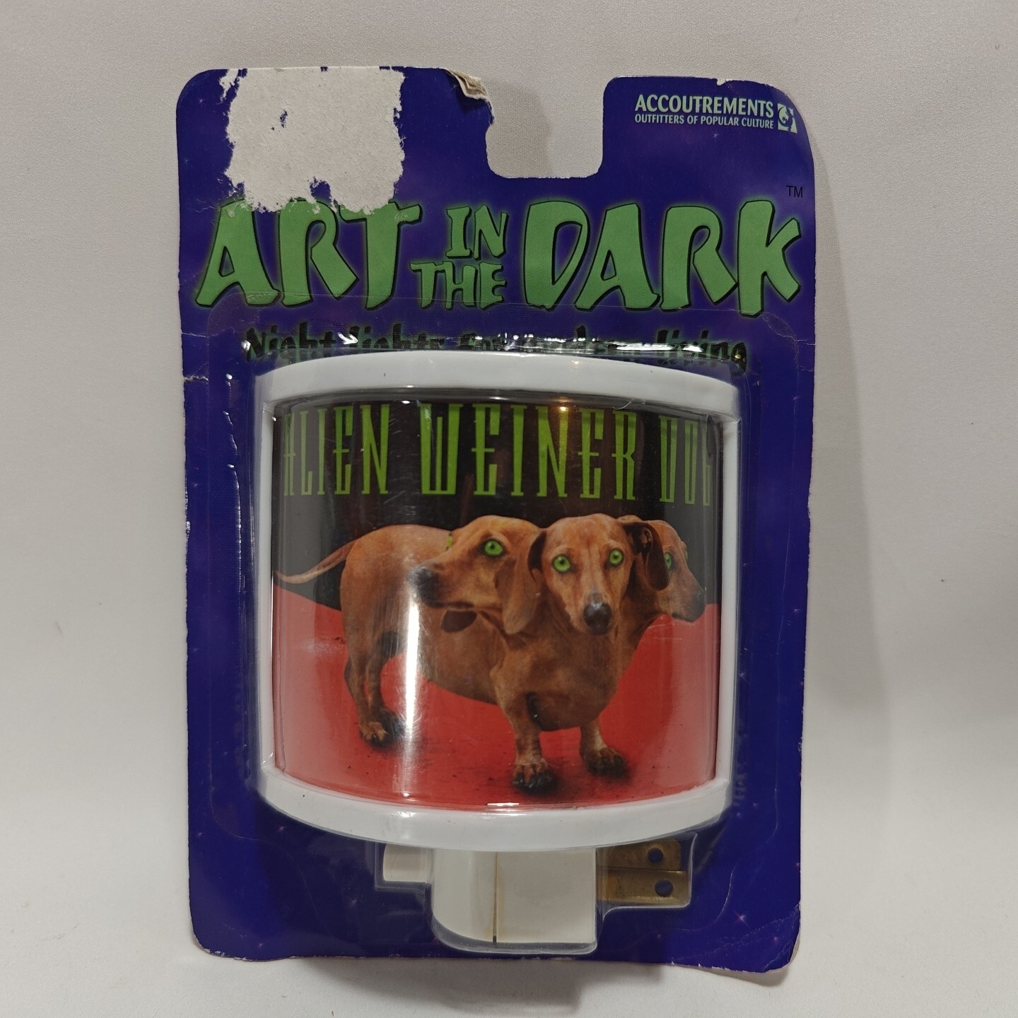 Rare VTG "Alien Wiener Dog" Night Light "The Perfect Gift" Cerberus Dachshund