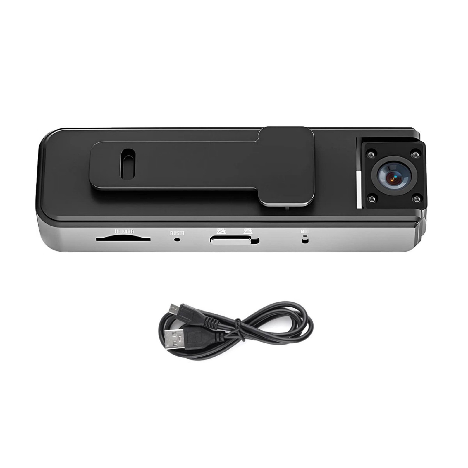 Action Body Camera 1080P Wide Angle Lens Mini Camcorder 5hr Audio Recording