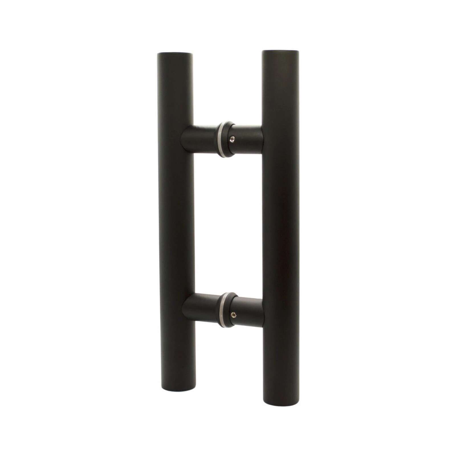 Back-to-Back Ladder Pull 1 1/4" - 12" c/c & 18" Overall - Matte Black