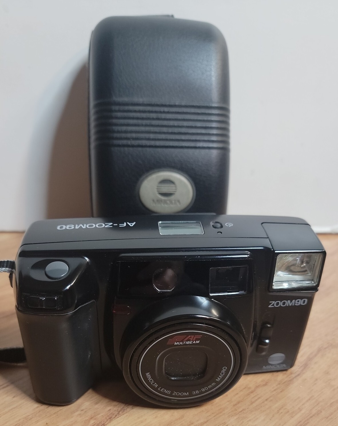 Minolta AF- Zoom 90 Point & Shoot 35mm Film Camera  38-90mm Untested