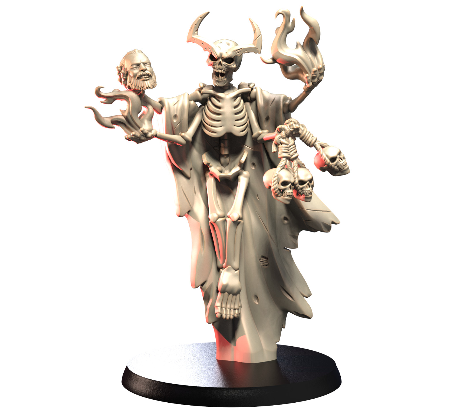 Dungeons & Dragons NPC Enemy - Skeleton Army - Skeleton Wizard, Spellcaster