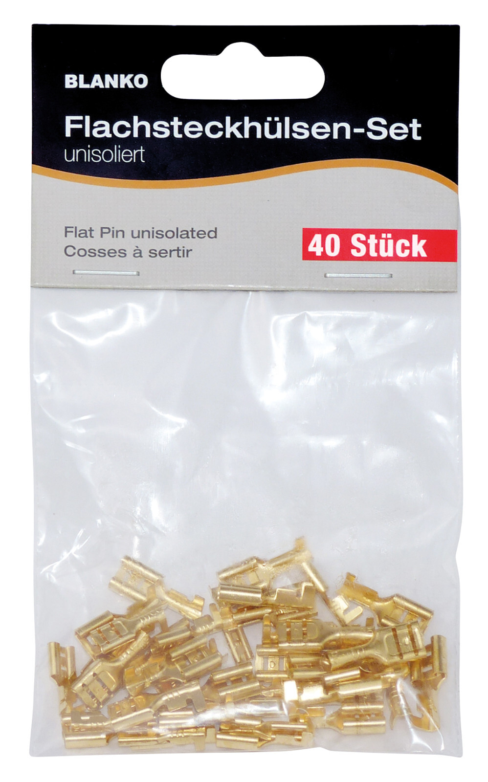 BLANKO flat socket set 40 piece assortment 0.5 - 2.5 mm² 1 x 40 pieces