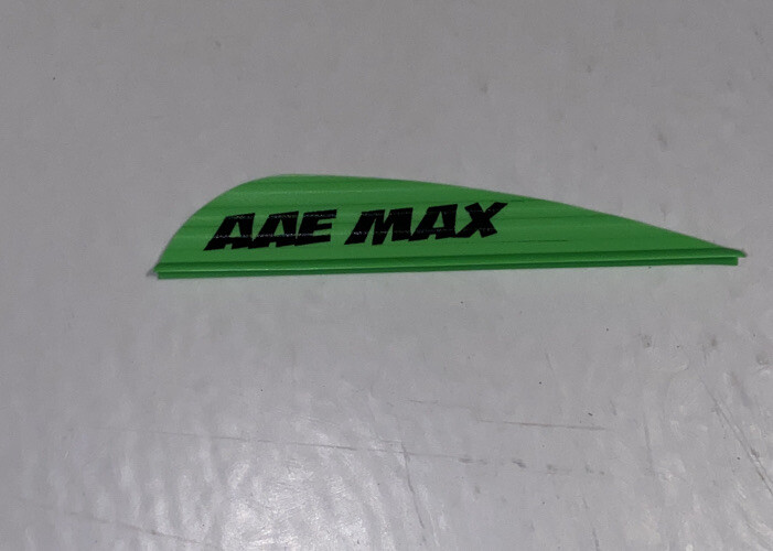 Flethes Vanes Max Stealth Flo Green 36 AAE Fletching Archery Arrow
