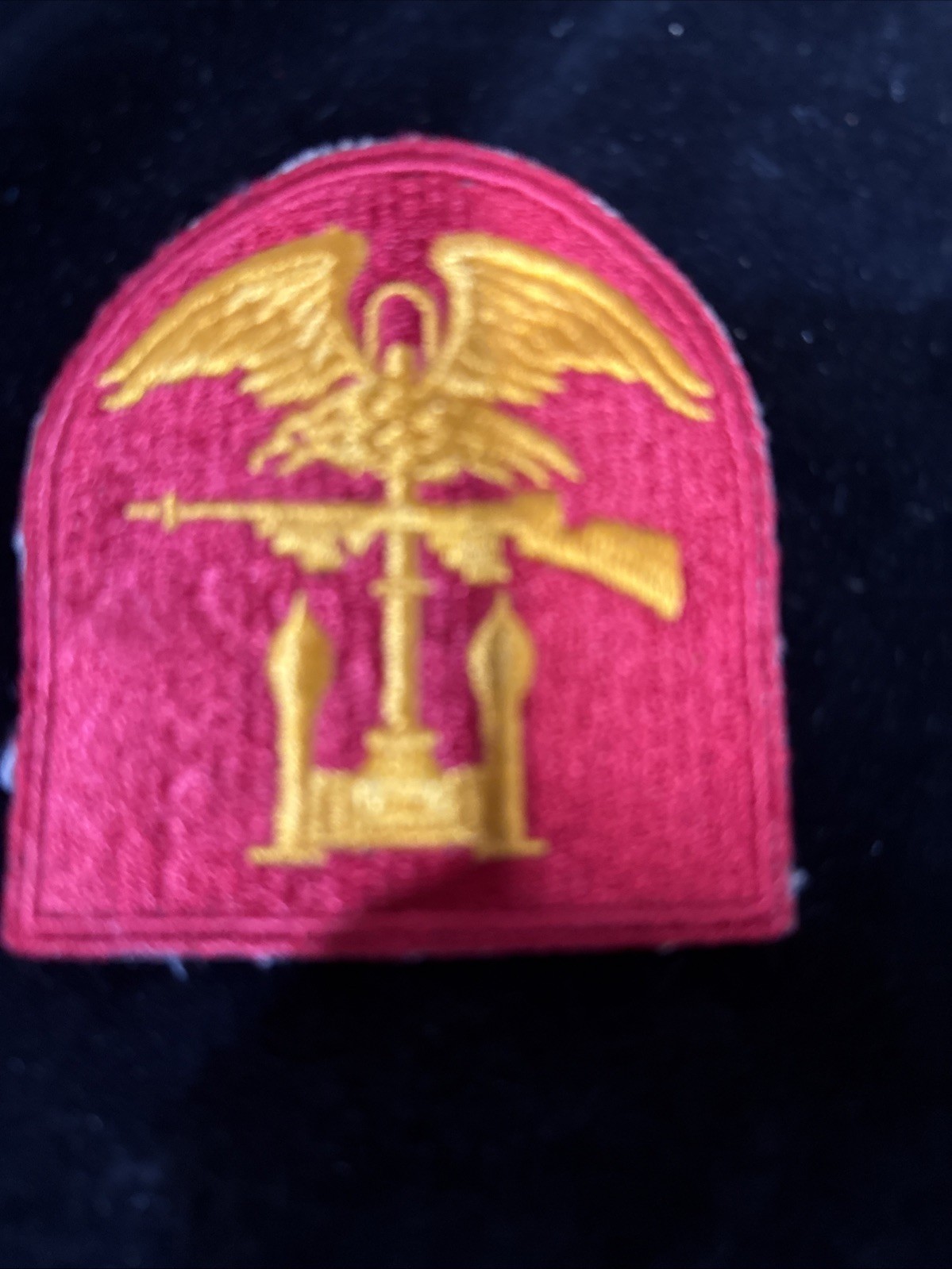 WWII Early Greenback Patch Naval Amphibious Forces, Cut Edge in very nice shape
