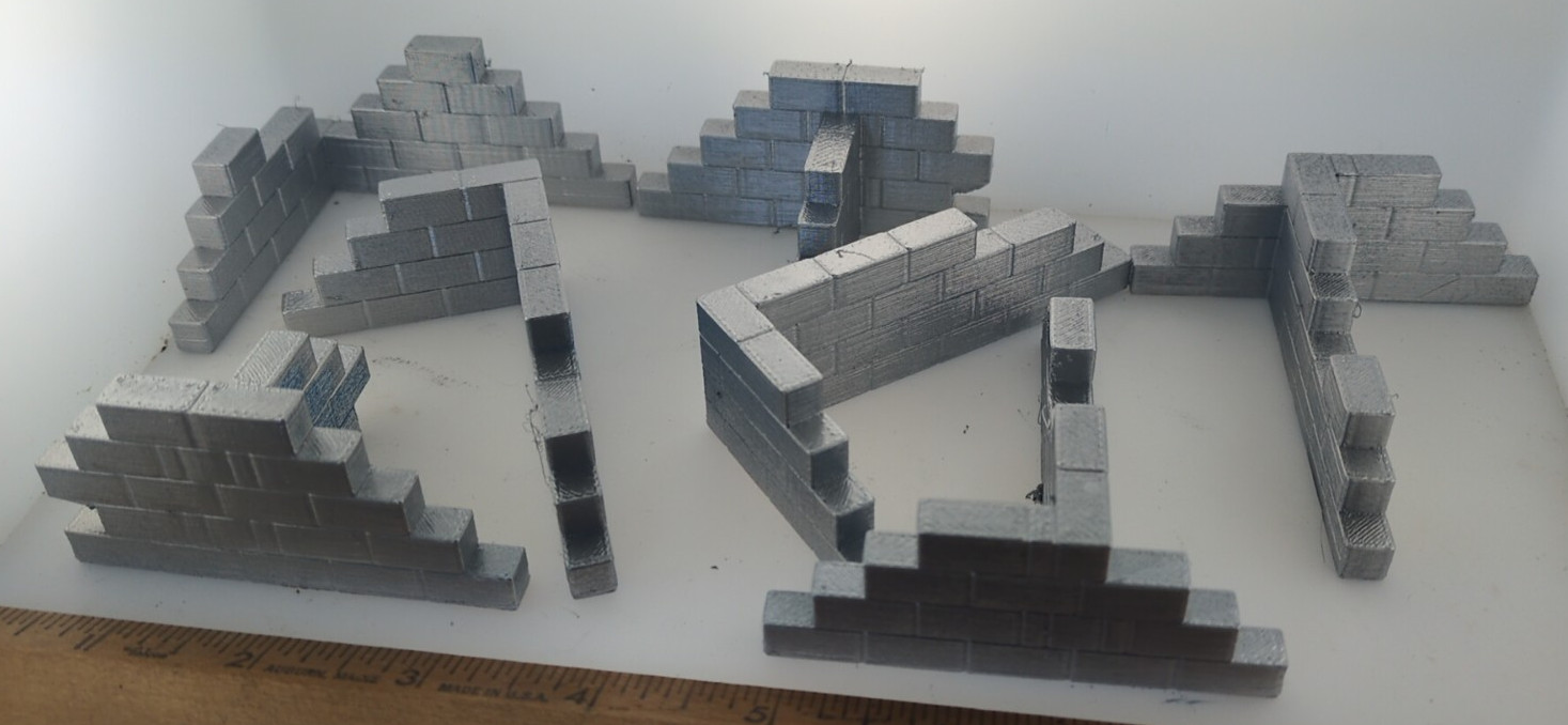 brick walls 28mm FAST SHIP|Alternate Wargaming Miniature