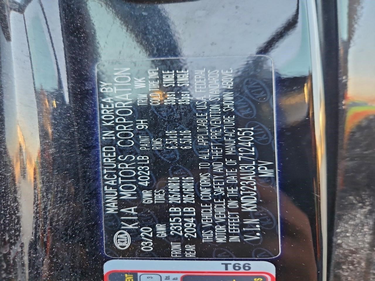 2020 - 2022 Kia Soul Engine ECM Electronic Control Module Gasoline Model 2.0L