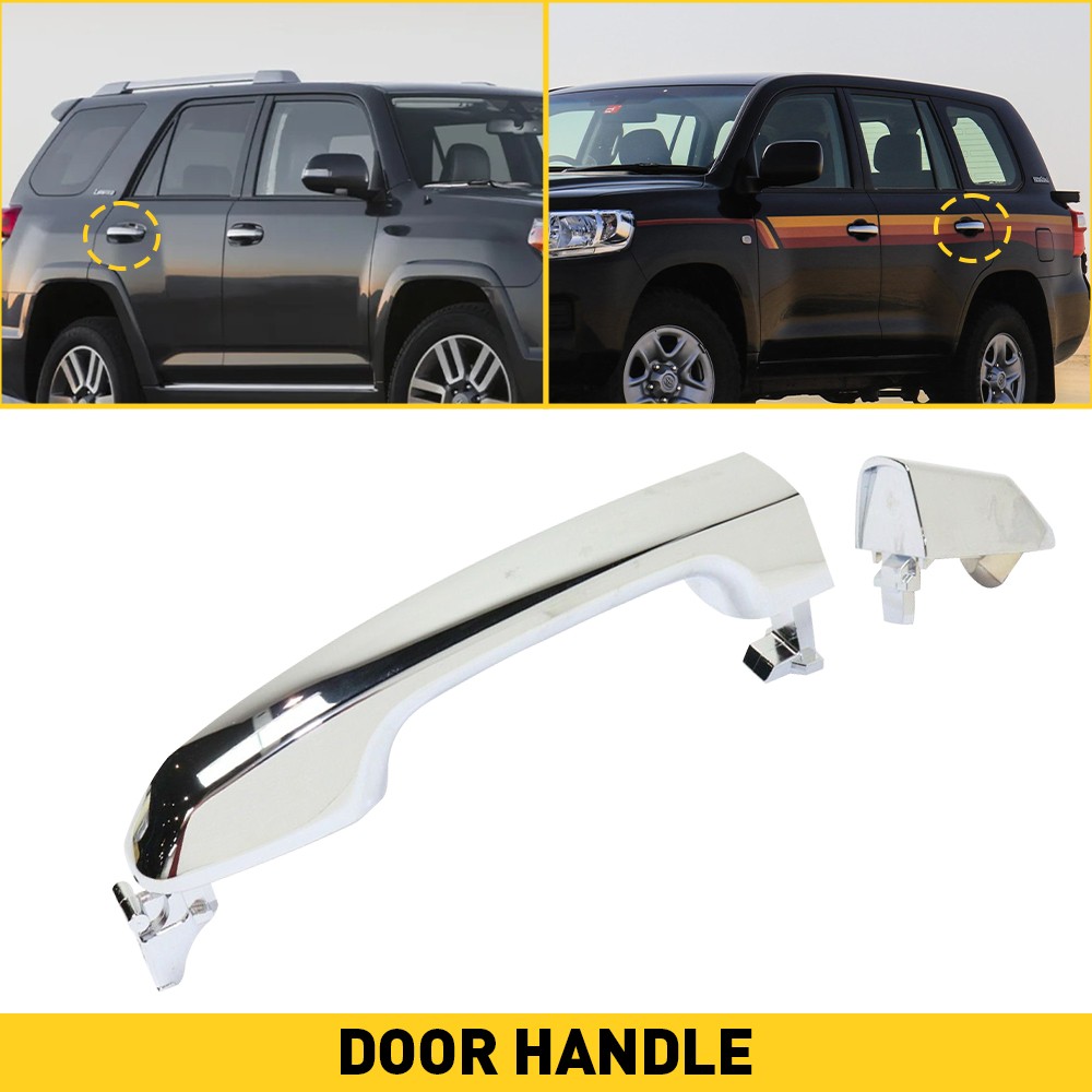 EXTERIOR DOOR HANDLE REAR CHROME FOR 4RUNNER TOYOTA 2010-20 LEFT=RIGHT 13389843