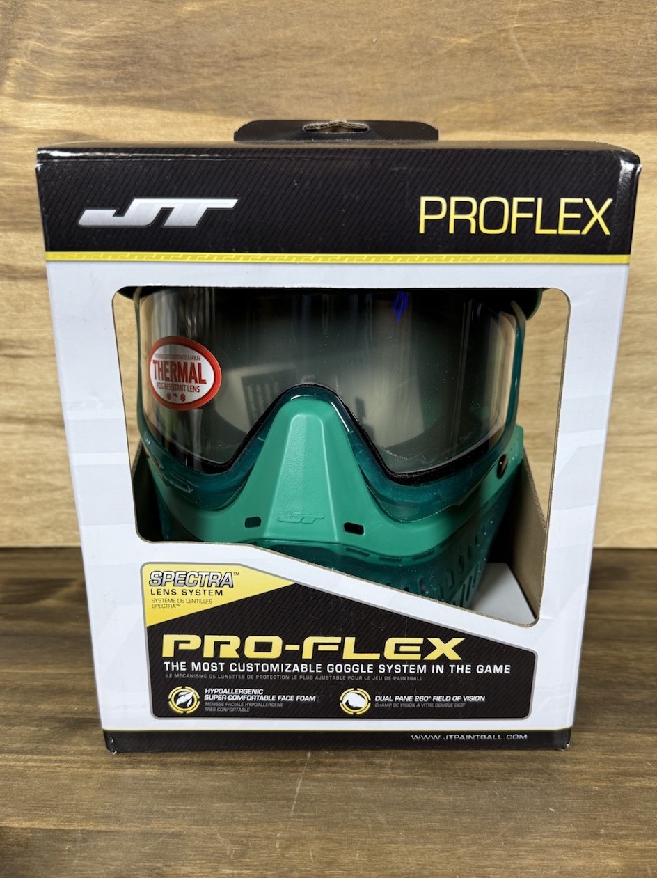 JT Proflex LE Birthstone Ice Emerald Paintball Mask Thermal Lens NIB Limited ￼
