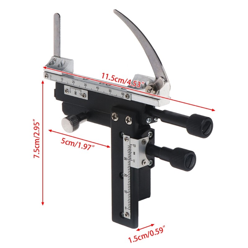 Microscope Attachable Mechanical Moveable Stage X-Y Stage with Scale Specimens