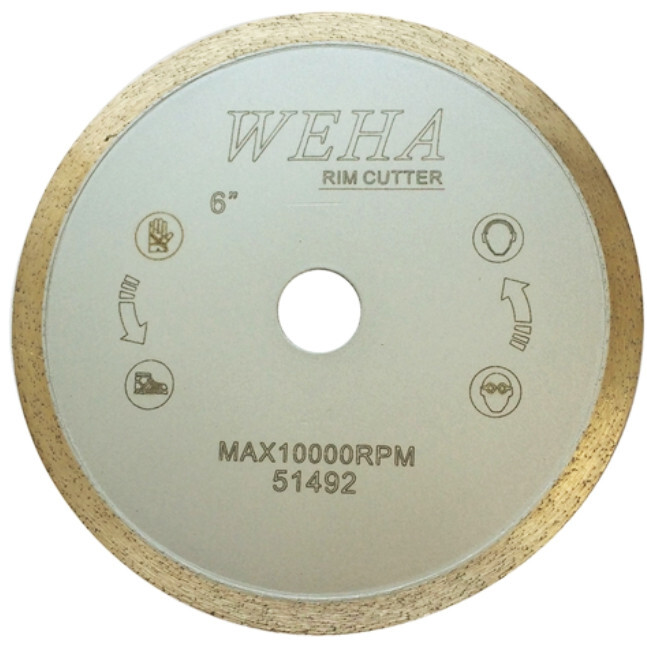 Weha 6 Inch Continuous Rim Diamond Blade