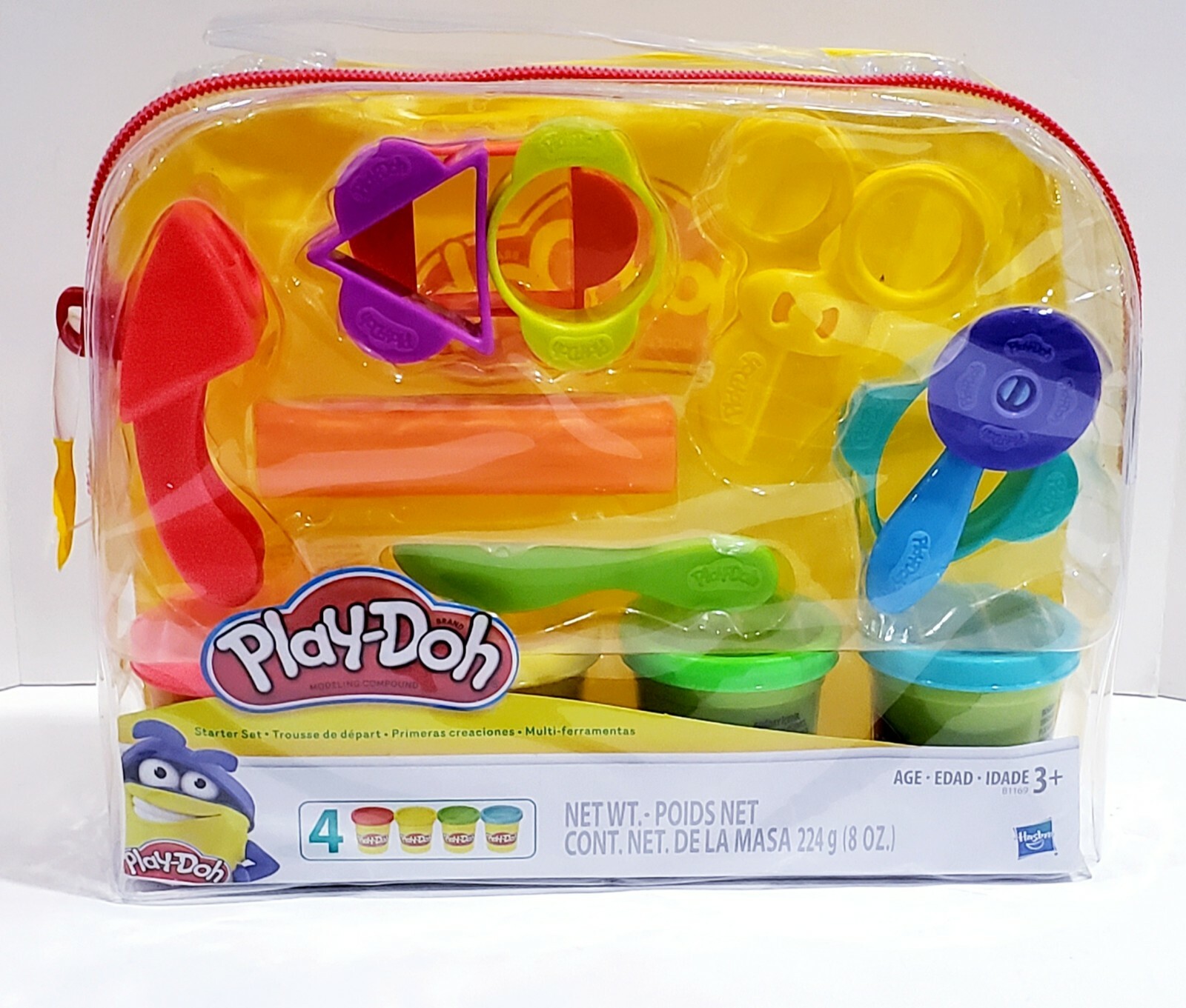 Play-Doh Starter Set Children Ages 3+ Red Yellow Green Blue Kids Re-usable Bag