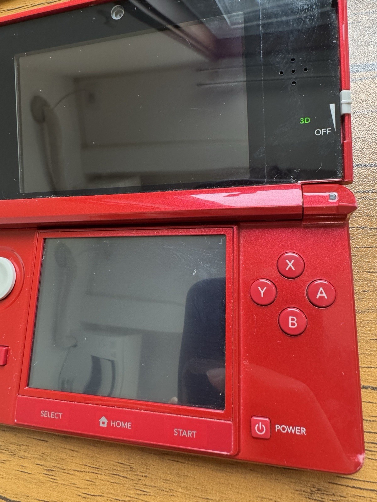 ☆1 Nintendo 3DS Metallic Red Good TESTED 290g