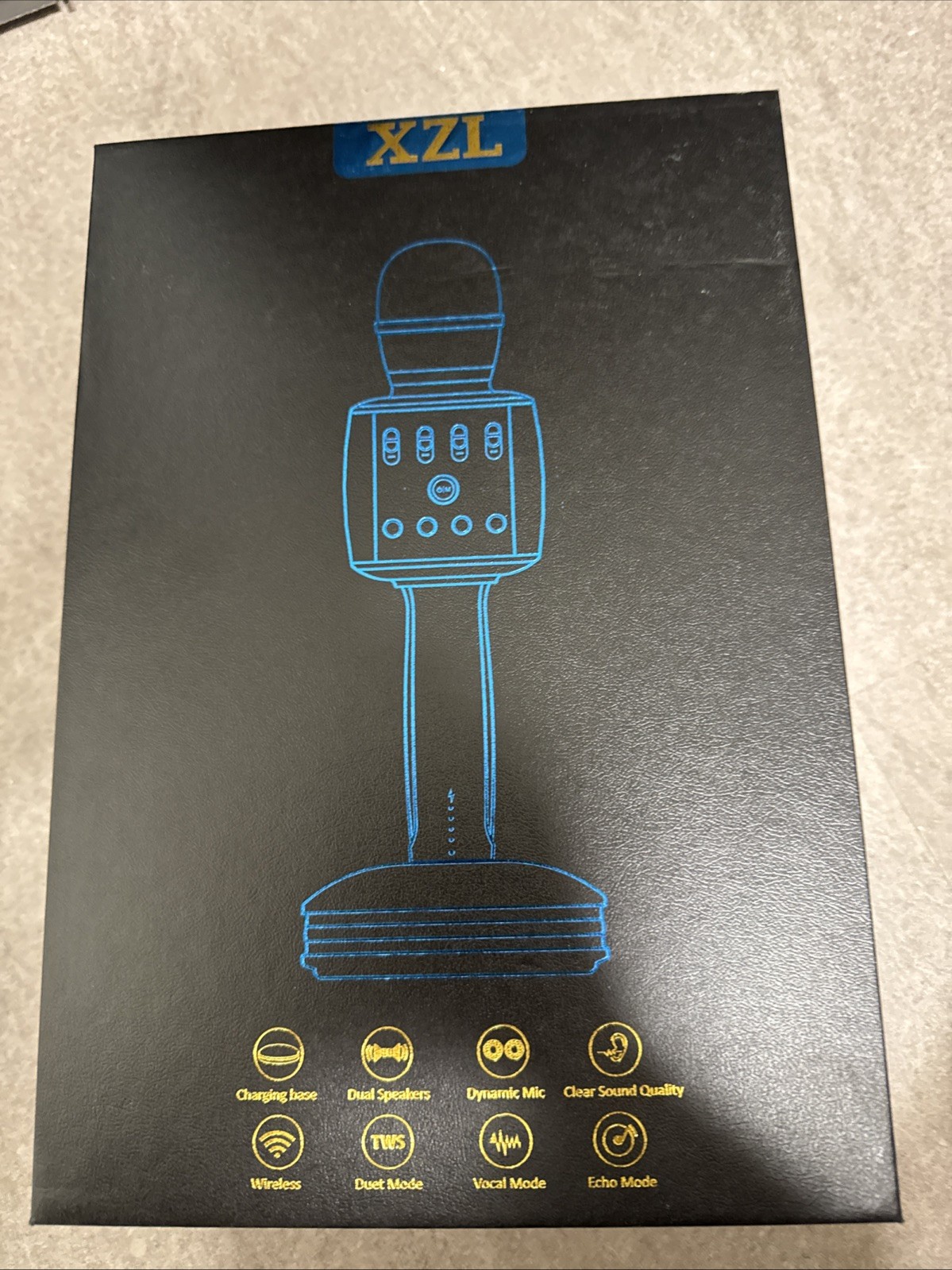 XZL Karaoke Microphone Bluetooth New Open Box