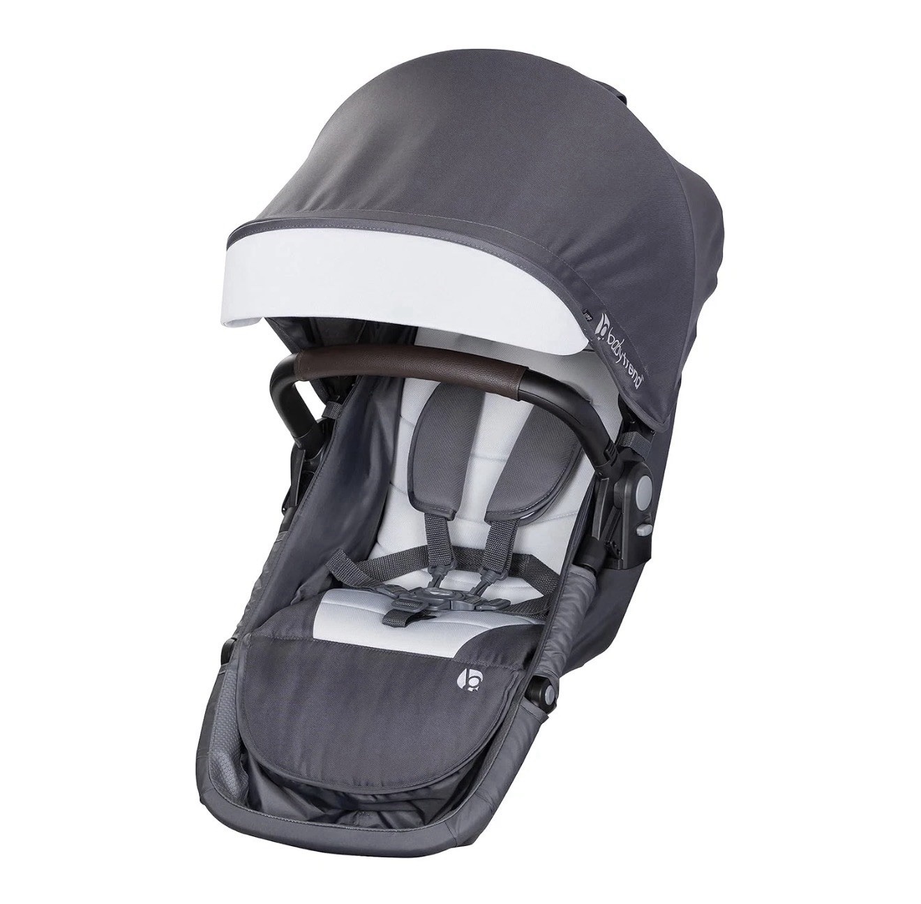 Morph Single to Double Stroller Second Seat, Dash Grey