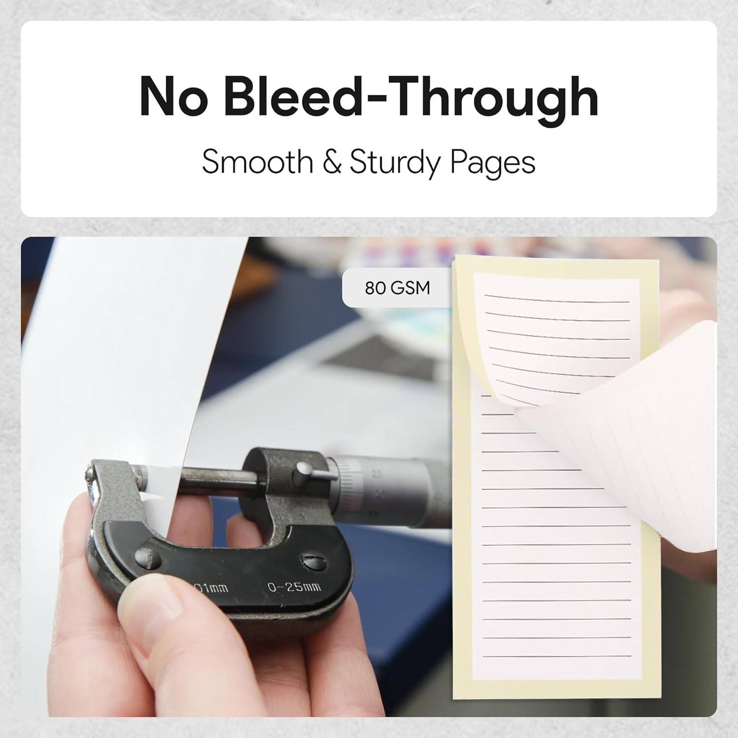 Strong Magnetic Notepads - 8 Solid Pattern Memo Pads, Perfect for Shopping Lists