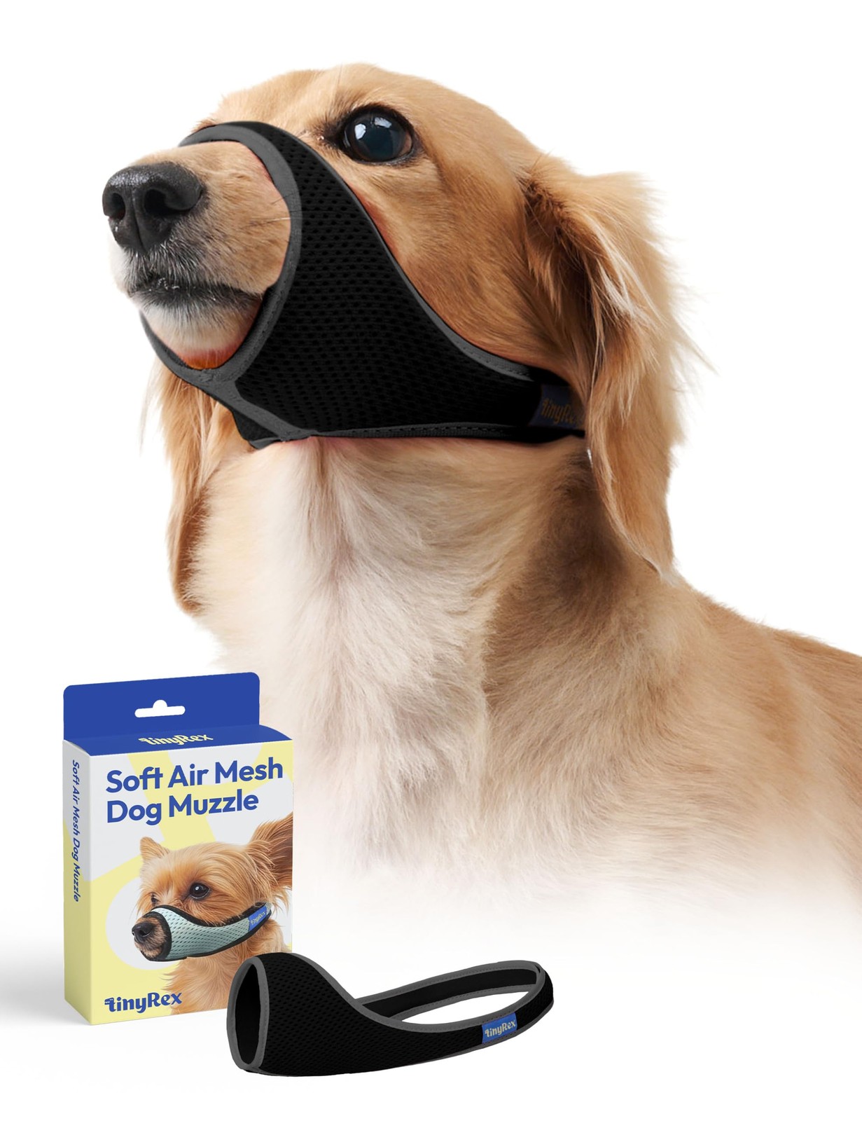 Breathable Mesh Adjustable Comfort Fit Prevent Biting Small Dog Muzzle Walk