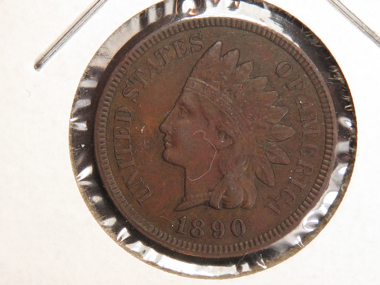 1890 Indian Cent, AU
