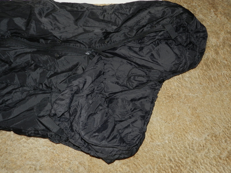 TENNIER Modular Sleeping Bag Intermediate Cold Black Zip Drawstring Mummy