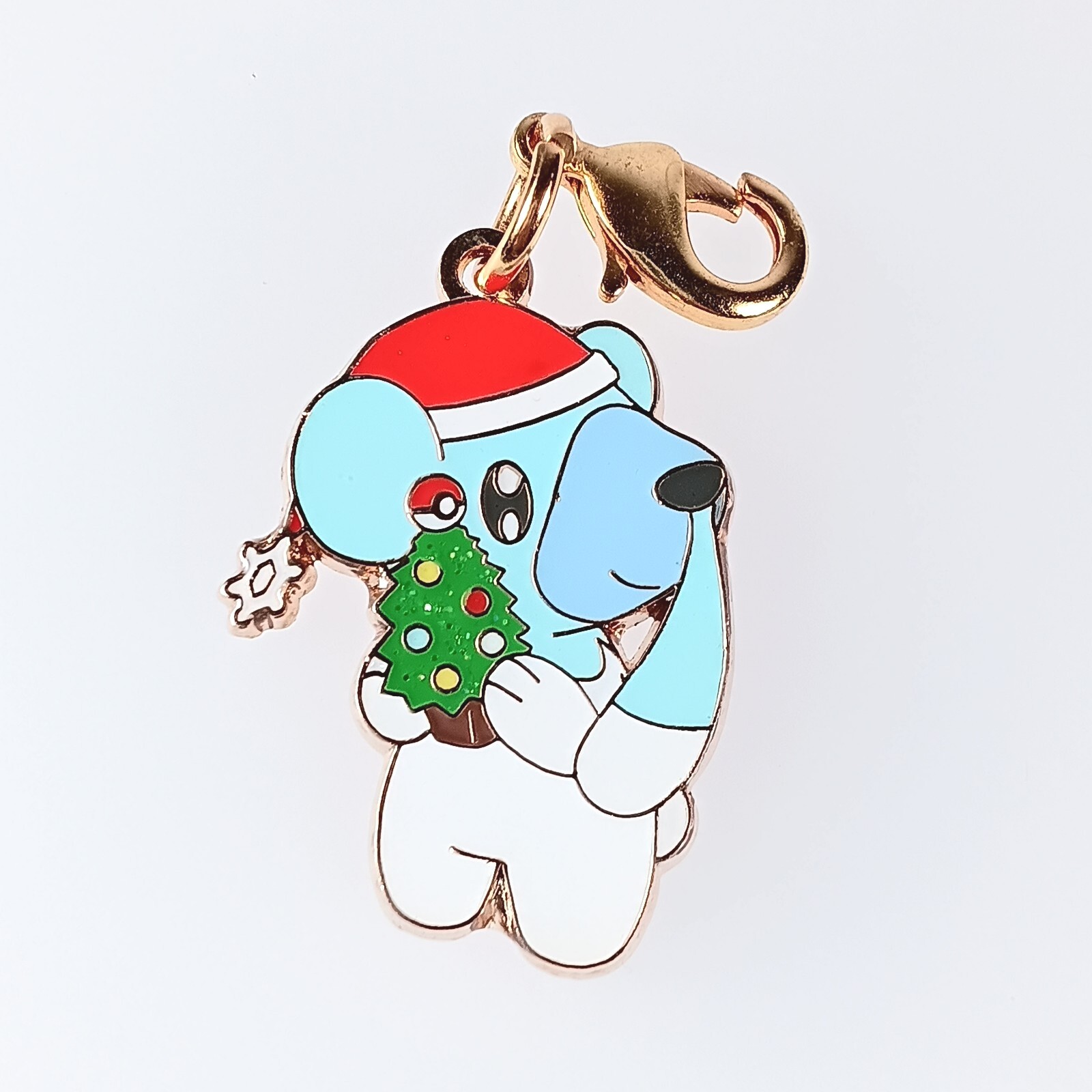 Cubchoo Pokemon Christmas Market Keychain Metal Charm Nintendo From Japan F/S