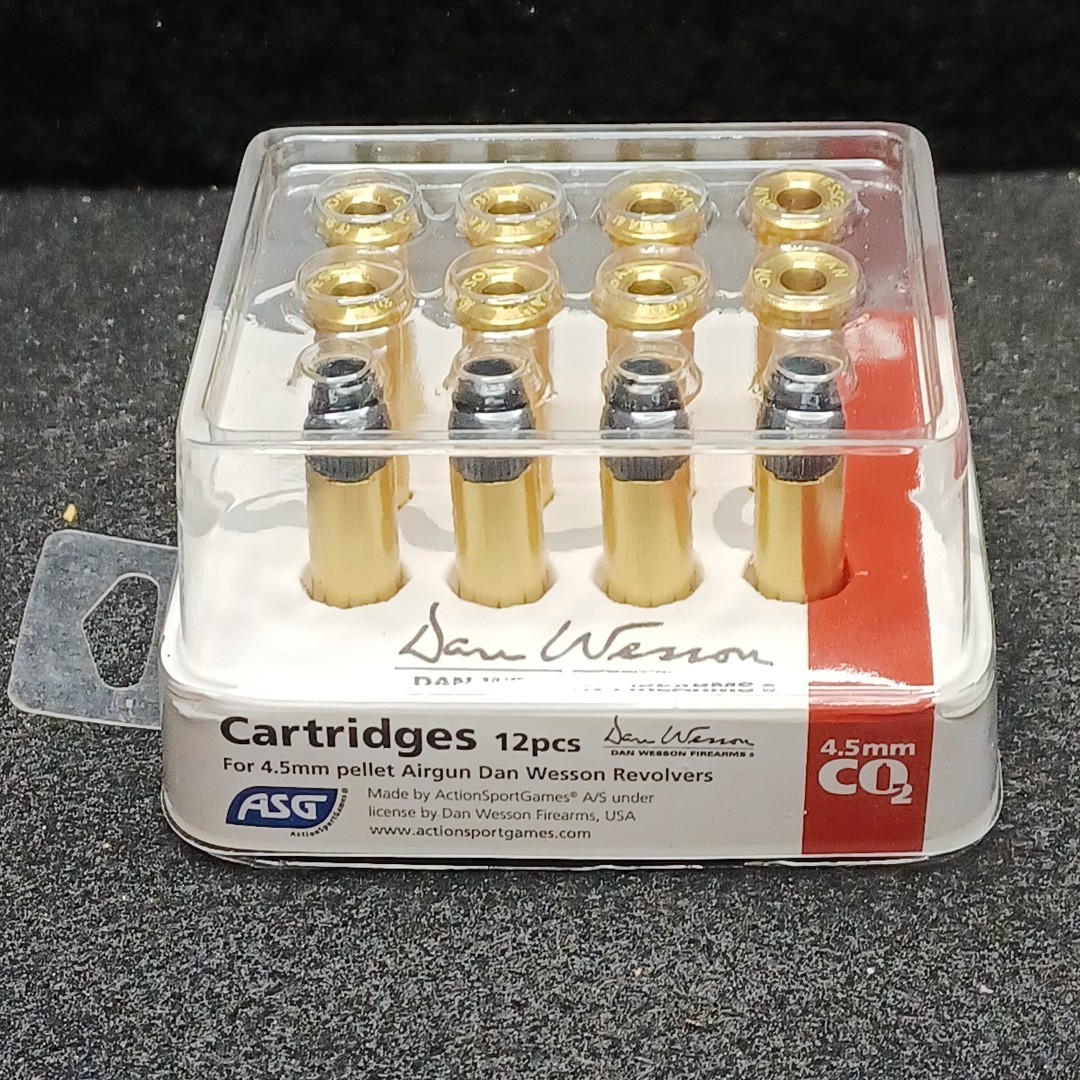 Dan Wesson 4.5mm .177 Caliber Pellet Revolver Shell Cartridges - 12 Count