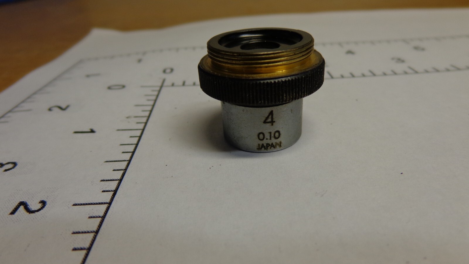 Olympus Microscope Objective Lens 4 0.10