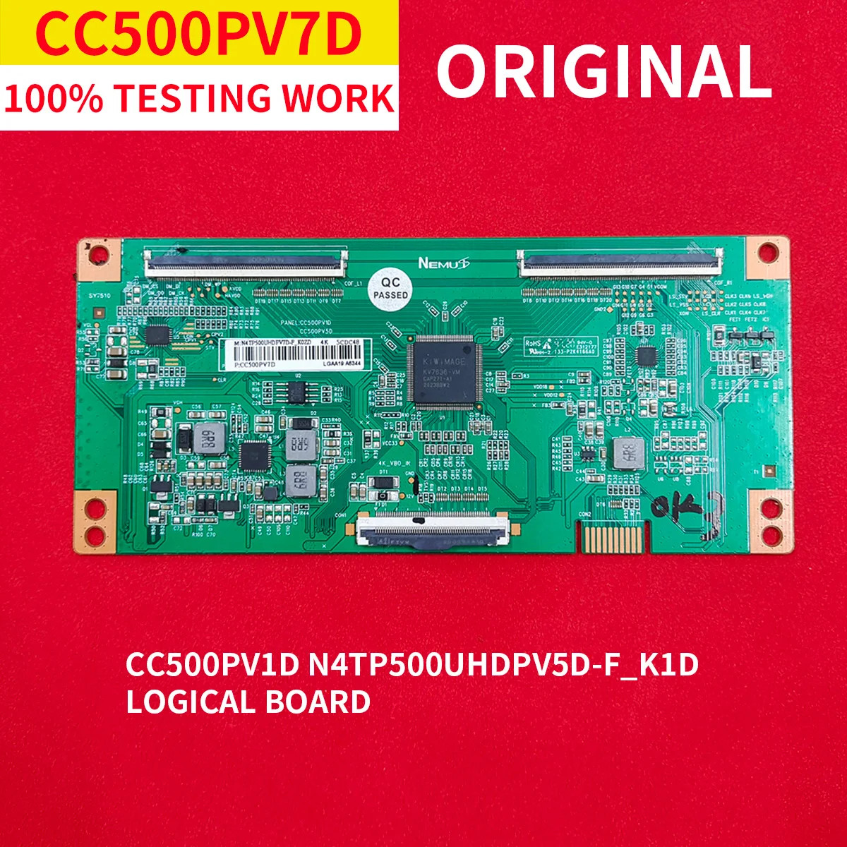 CC500PV5D N4TP500UHDPV5D-F_K1D T-CON Board CC500PV7D Logic Board