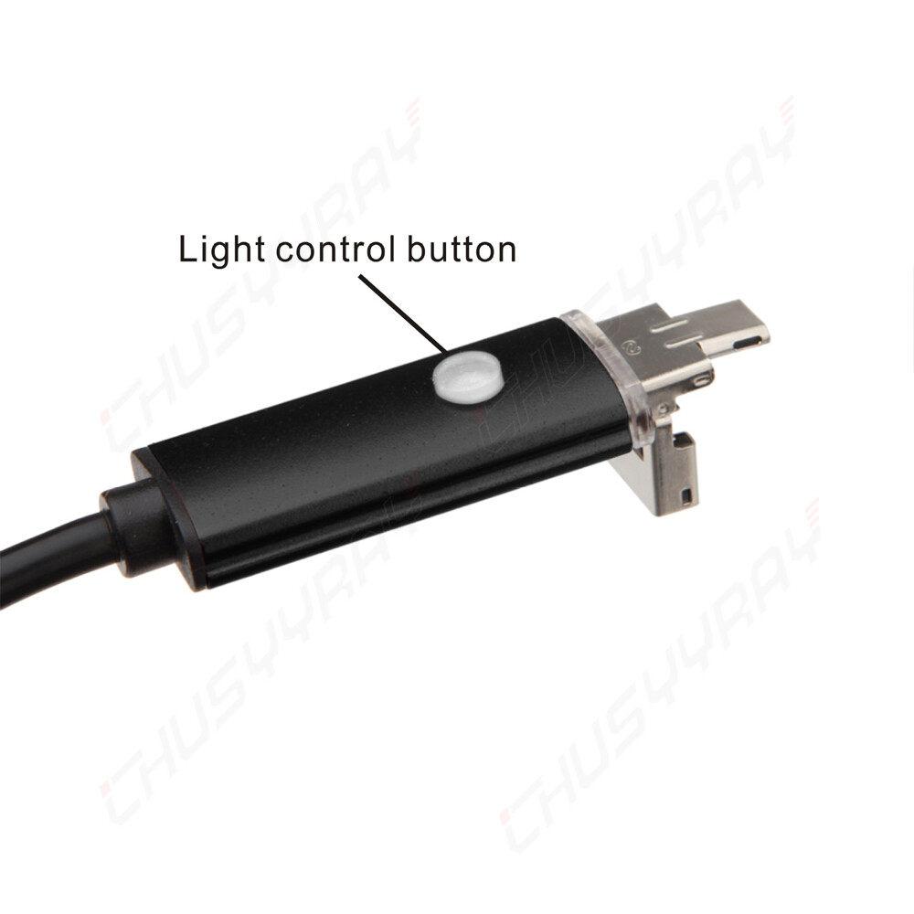 7mm 2in1 Waterproof USB Endoscope Borescope Snake Inspection Camera Android PC