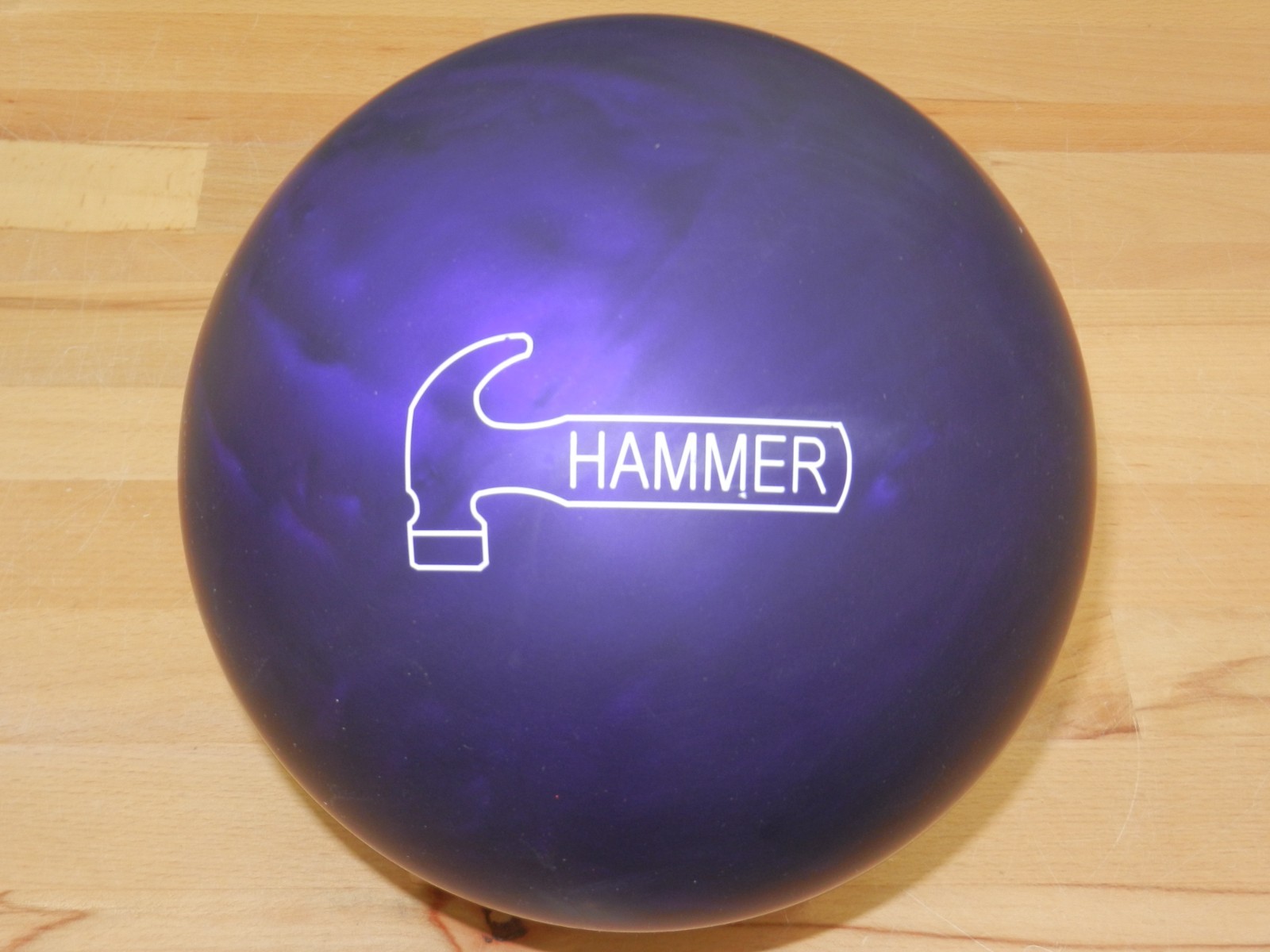 NIB 14# Hammer Purple Pearl Urethane Bowling Ball 14.1/3-4" Pin/2.50oz TW