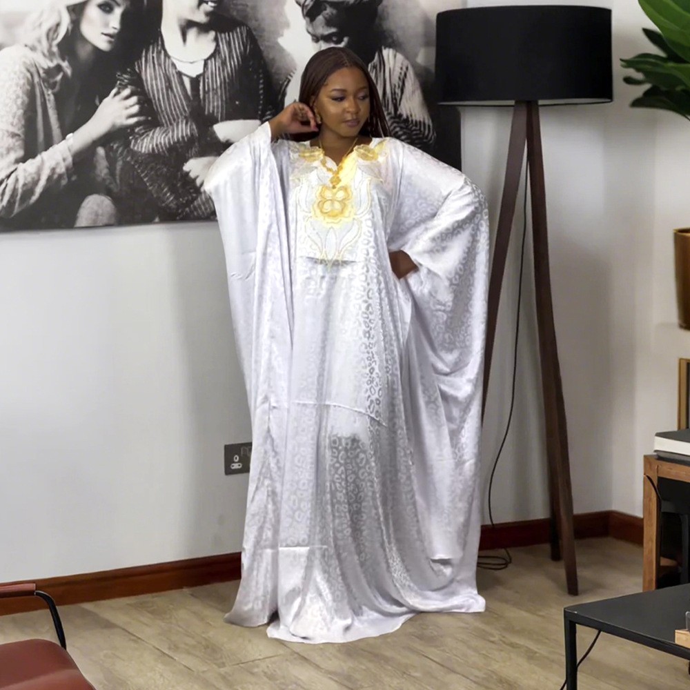 African Women Long Maxi Dress Loose Moroccan Turkey Robes Dashiki Vintage Gown