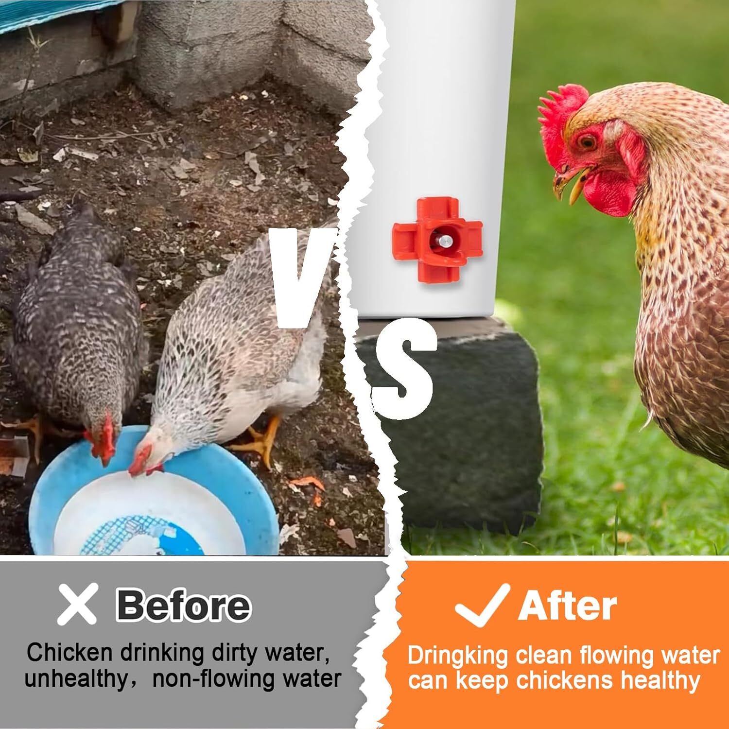 20Pcs Chicken Nipples Automatic Waterer Poultry Drinker Hen Duck Quail Drinking