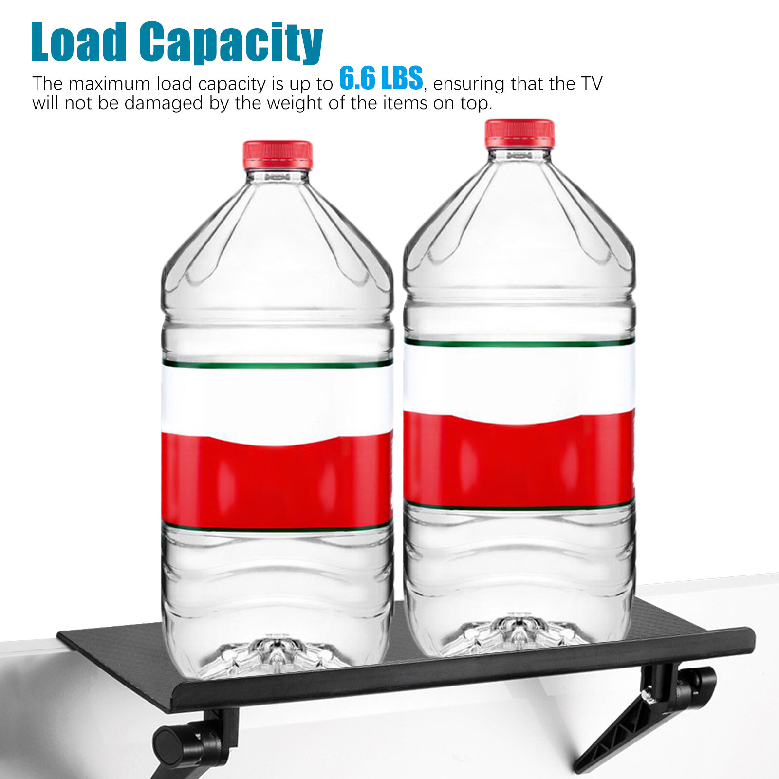Adjustable TV Computer Screen Top Shelf Rack Multifunction Foldable Screen Caddy
