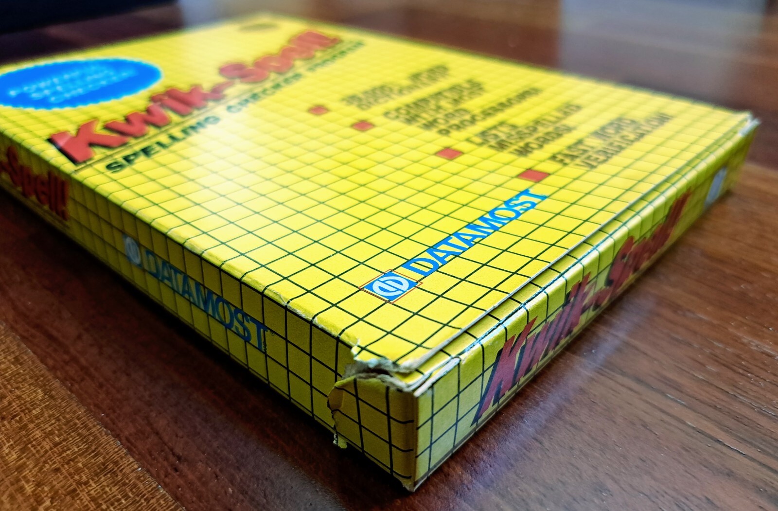 Kwik-Spell!, Datamost, Commodore, 1985, Diskette, Vintage Spell Check Software