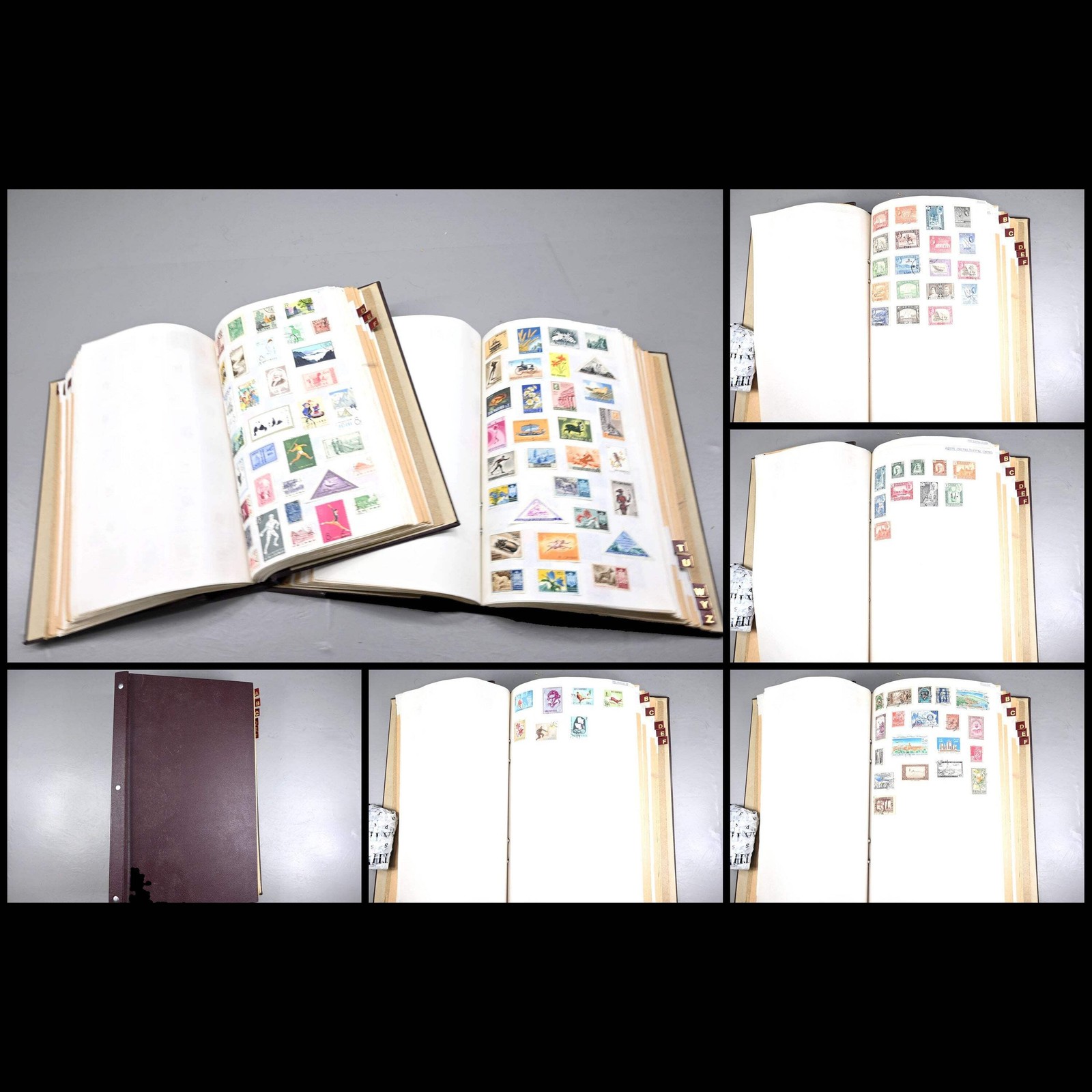 8947 World : 2 Albums Containing A-Z World Stamps. Inc Good China. Unchecked. 28