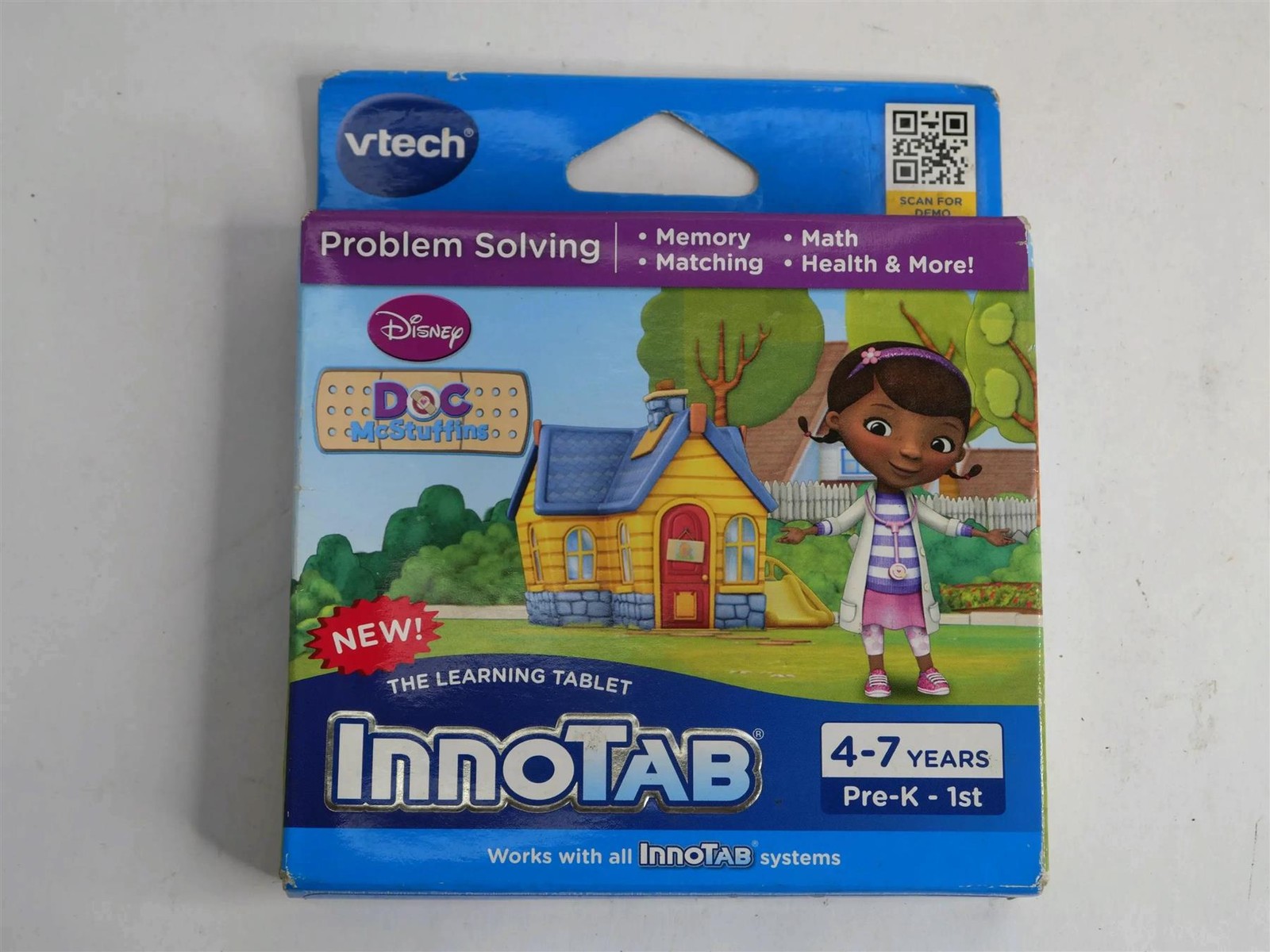 Lot of 6 VTech InnoTab Disney Doc McStuffins New Problem Solving software