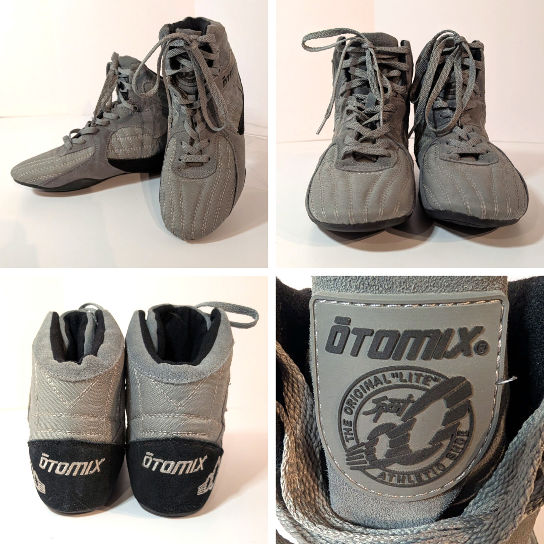 Otomix Stingray Gray Leather M3000 Bodybuilding MMA Shoes Sz Mens 7.5 / Womens 9