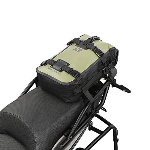 Motorcycle Tail Bag Motorbike Side Bag Full Waterproof Motor Saddle 8L Green
