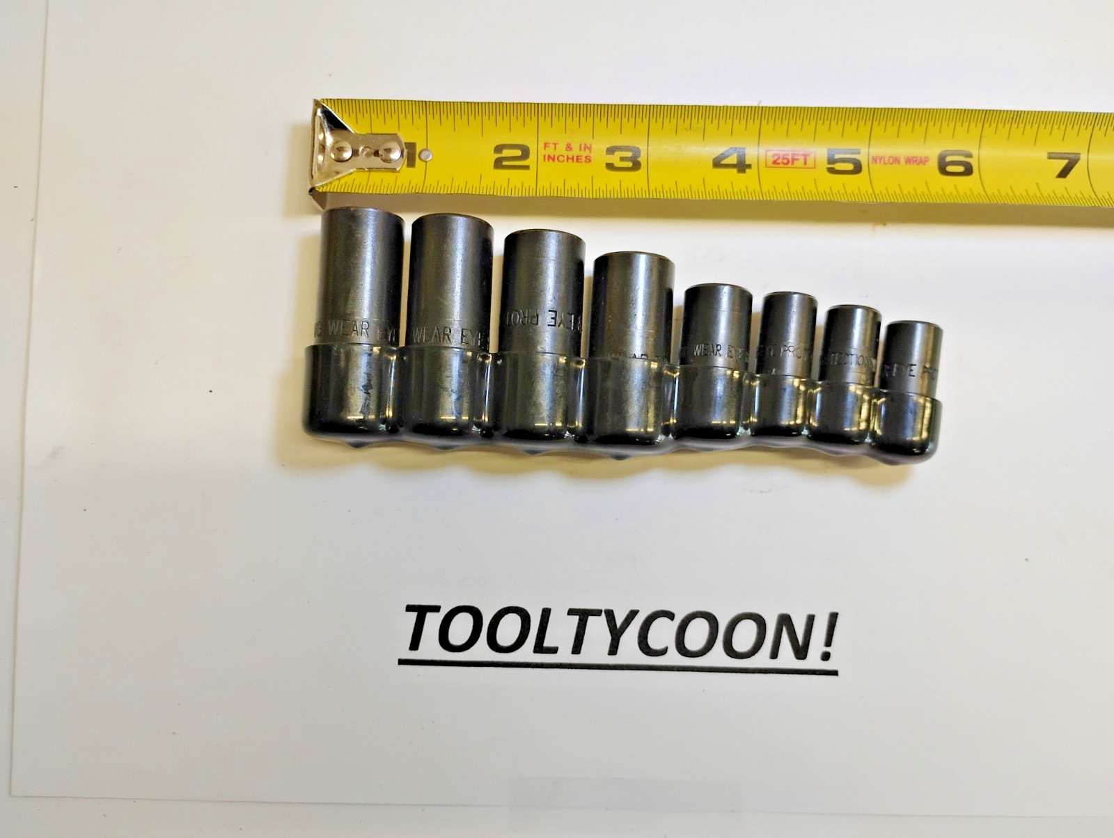 Blue Point TOOLS NEW TDL8 Tap Socket SET 8 Piece Set