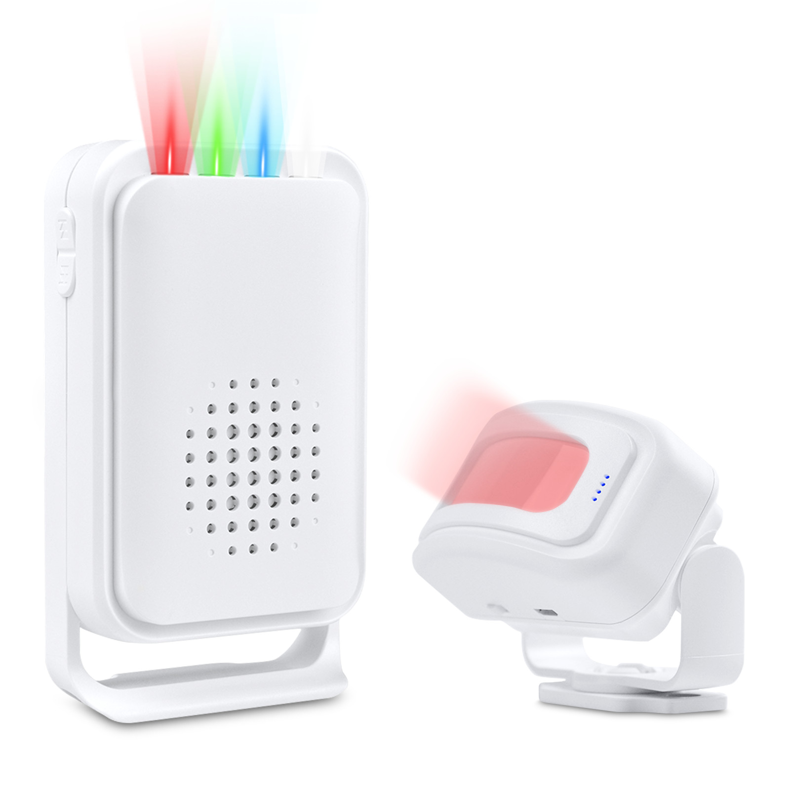 918FT Long Range Wireless Door Chime Entry Motion Sensor Alarm LED Flash
