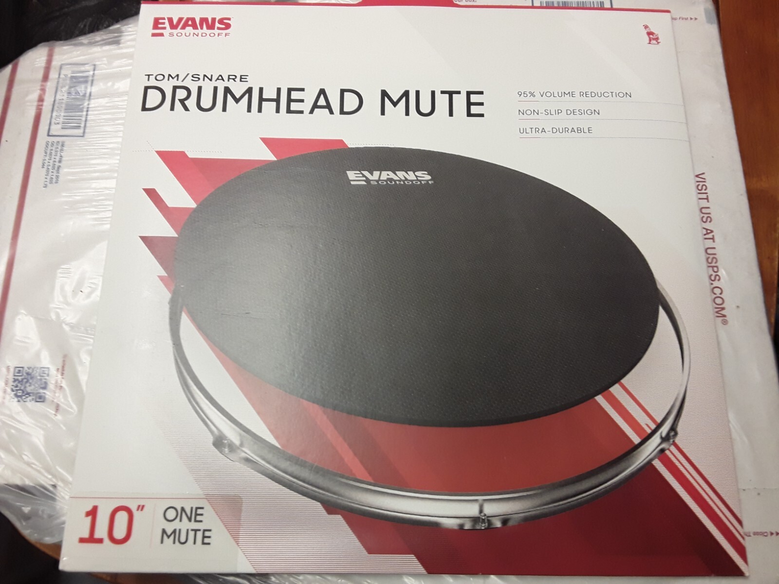 Evans Soundoff 10" inch Tom Snare Drum Drumhead Mute NIP