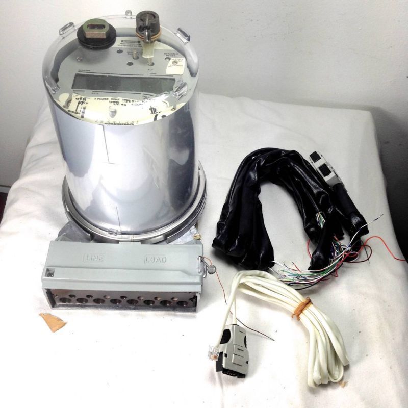 Quantum Schlumberger multifunction polyphase meter 49A 120 volt class 10