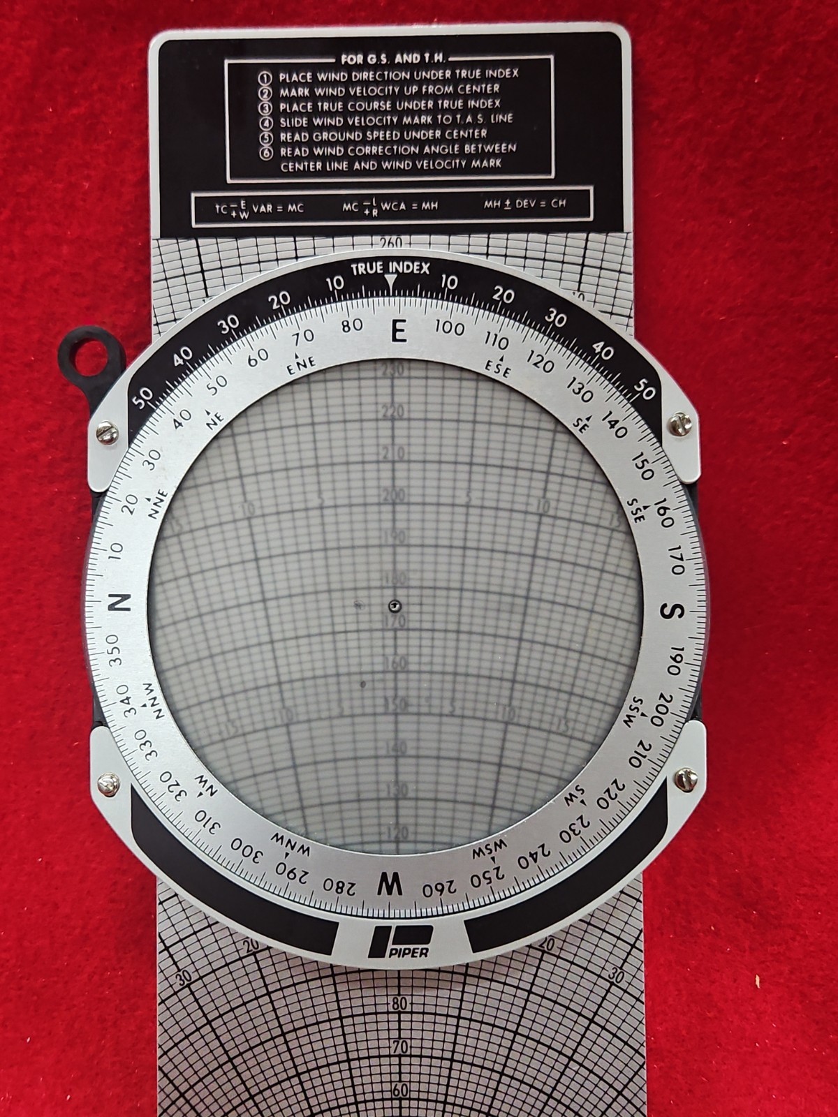 2 1982 cpc Flight Computer Piper Cessna Protractor Navigation Pilot Aviation Lot