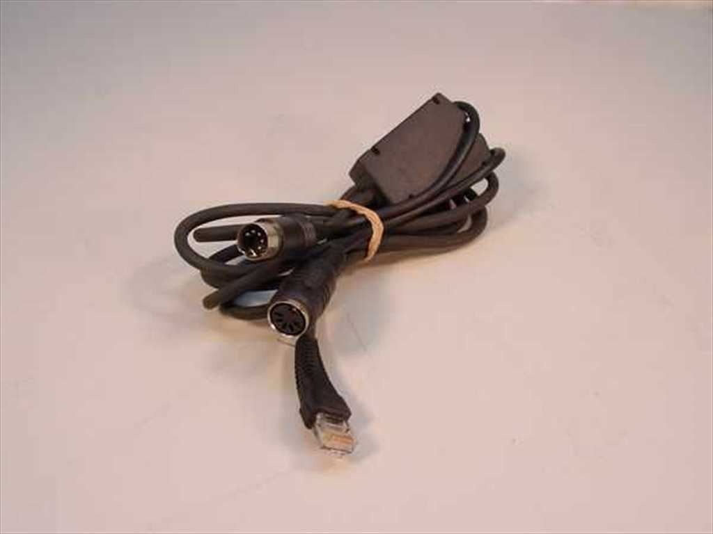 Symbol LT 1880 Adapter Cable IBM AT XT 25-09212-01 DIN RJ45 7ft Barcode Scanner