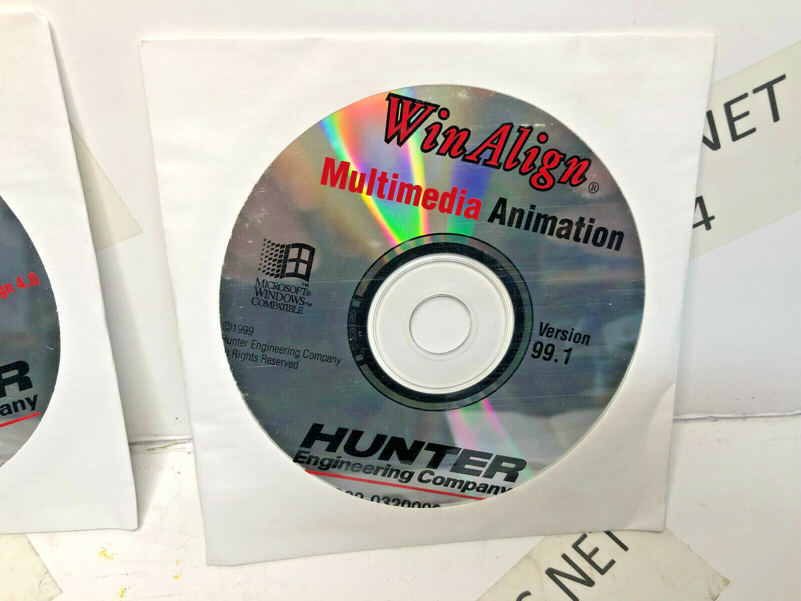 Hunter S411 WinAlign Alignment Installation CD Set 128-367-2 Software V 99.1 P70