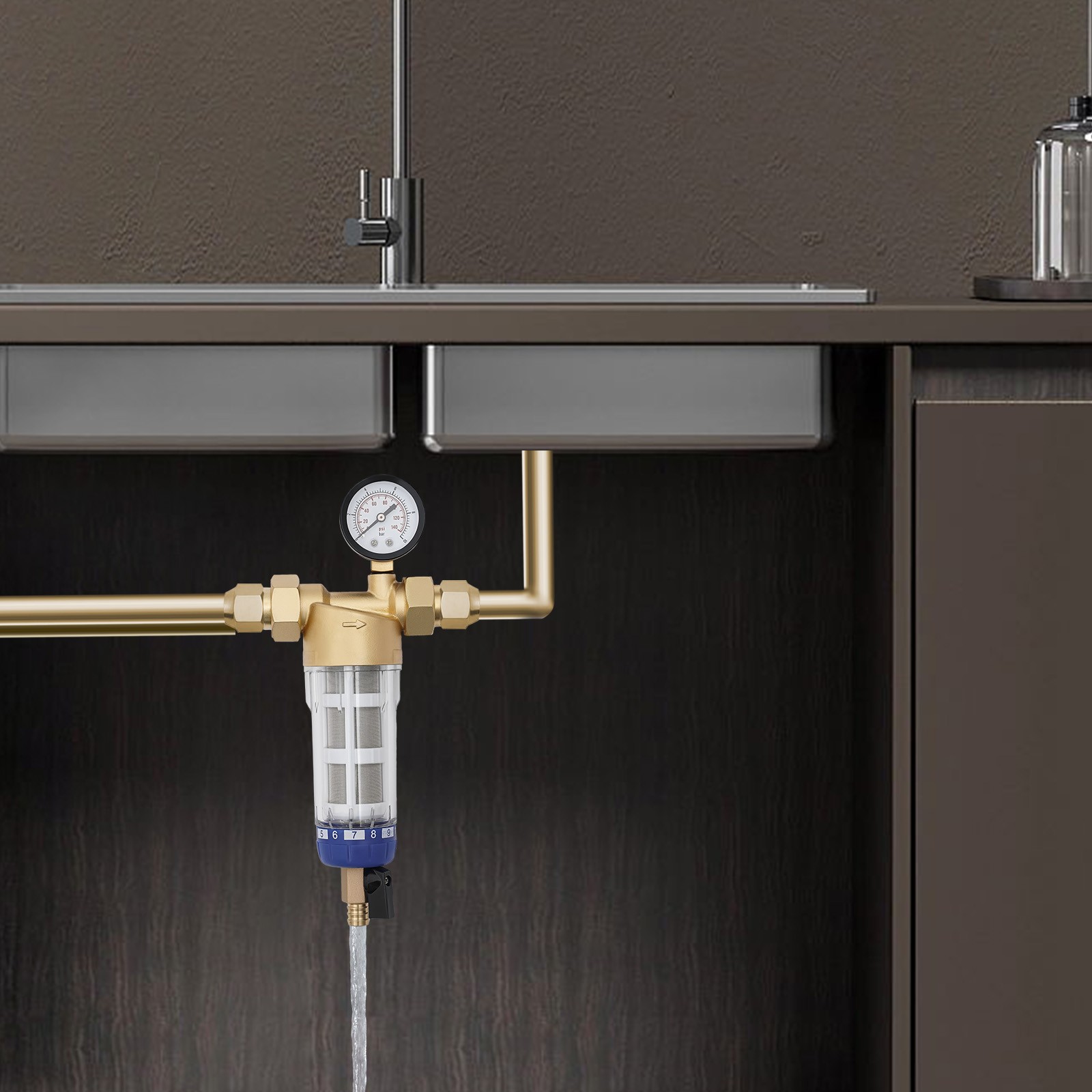 Water Filter, Flushable Prefilter, Reusable and Flushable Pre-Filtration System